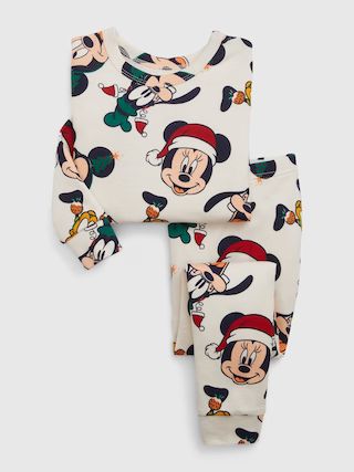 babyGap &amp;#124 Disney 100% Organic Cotton Holiday Mickey Mouse PJ Set | Gap (US)