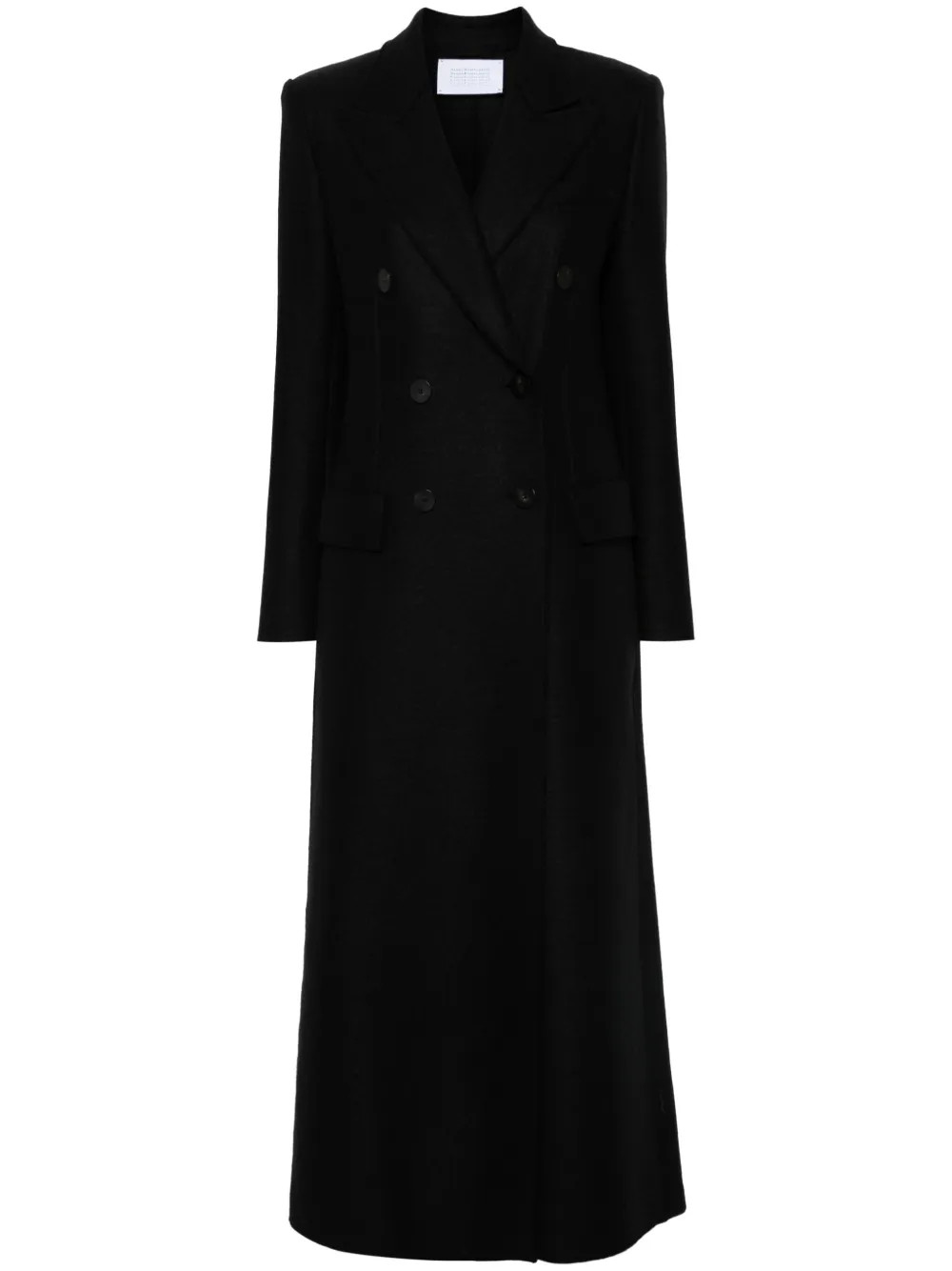 Harris Wharf London Wool double-breasted Coat | Black | FARFETCH UK | Farfetch Global