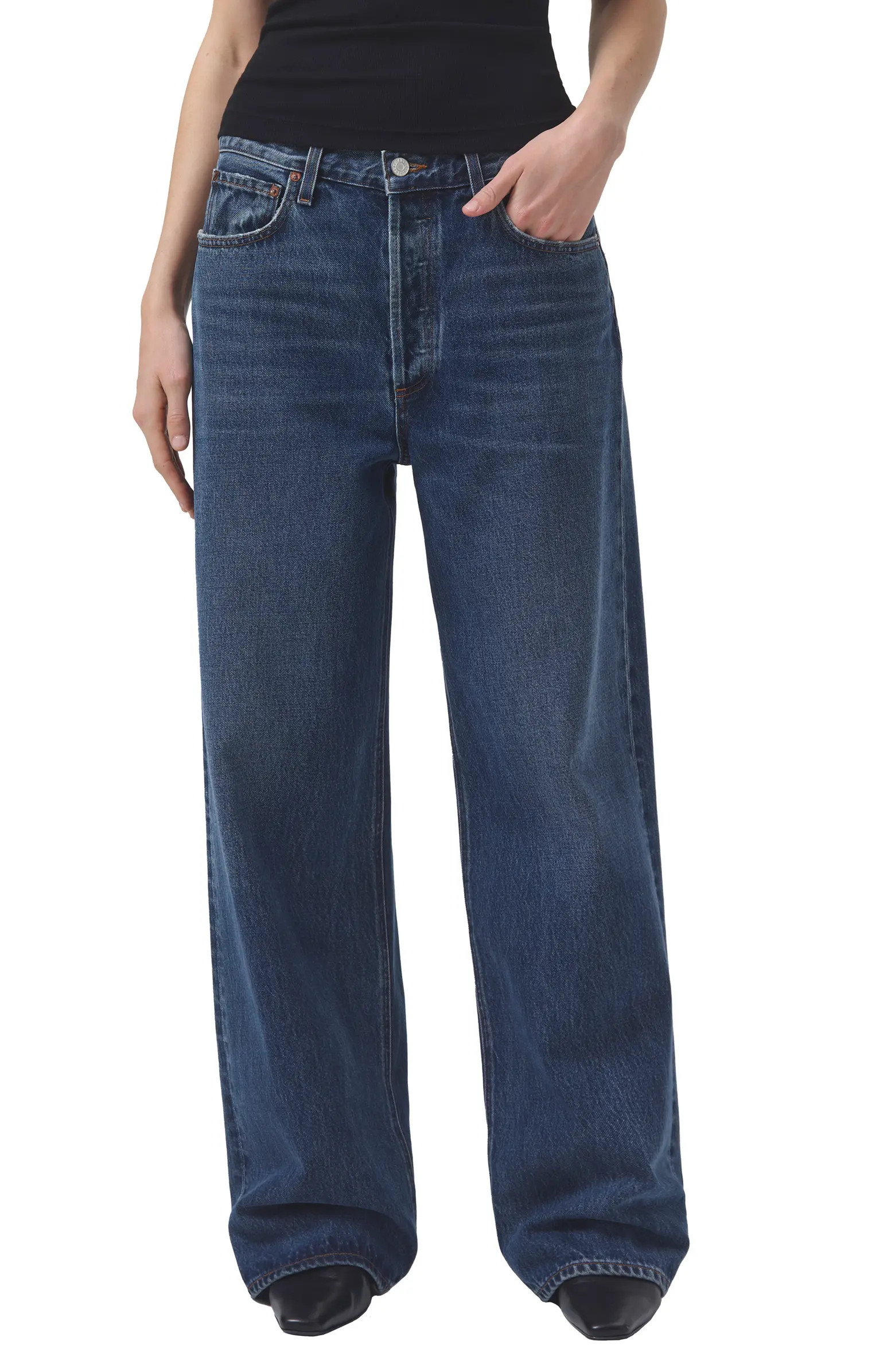 AGOLDE Low Slung Baggy Organic Cotton Jeans | Nordstrom | Nordstrom