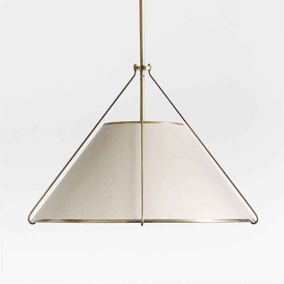 Remi Black Conical Pendant Light | Crate & Barrel | Crate & Barrel