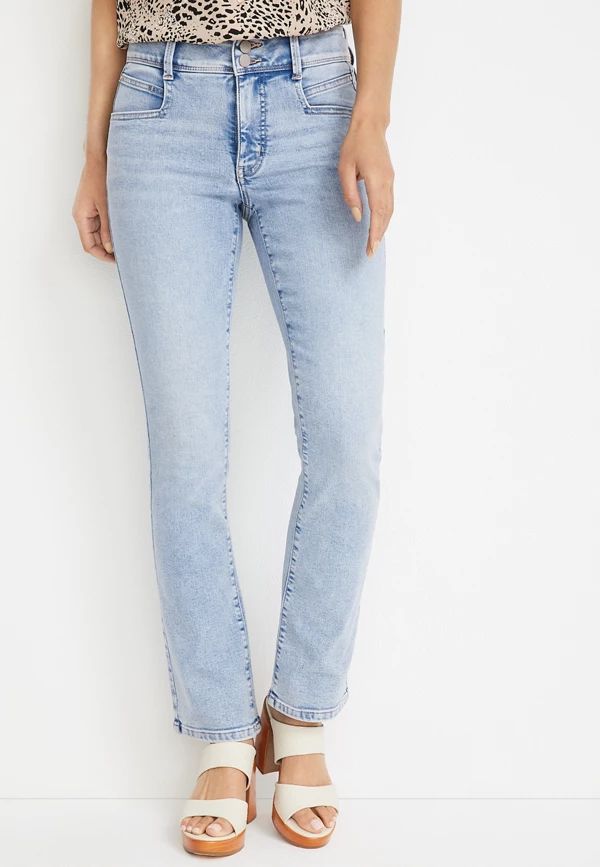 m jeans by maurices™ Everflex™ Slim Boot High Rise Double Button Jean | Maurices
