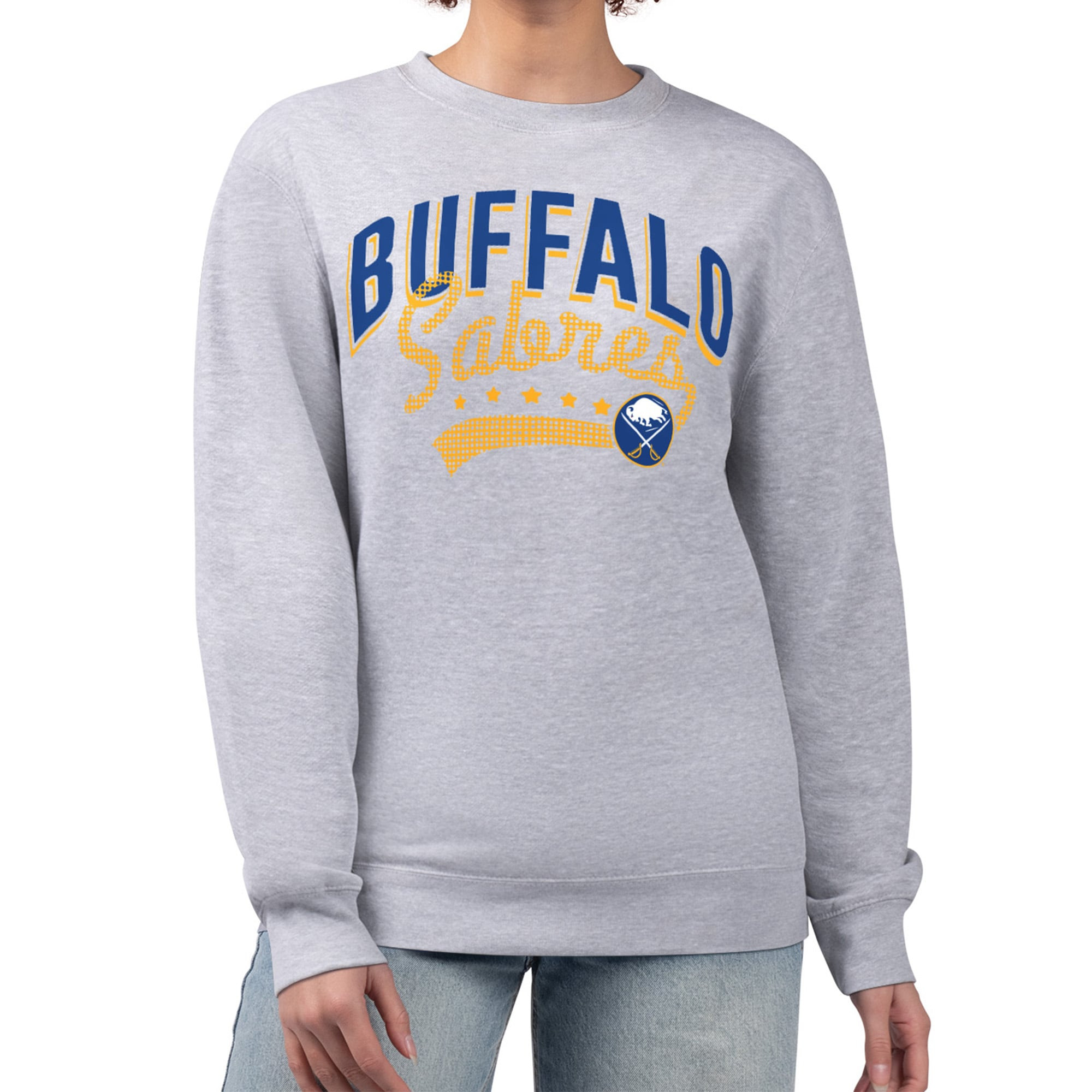Buffalo Sabres G-III 4Her by Carl Banks Women's Filigree Team Graphic Fleece Pullover Sweatshirt ... | Fanatics