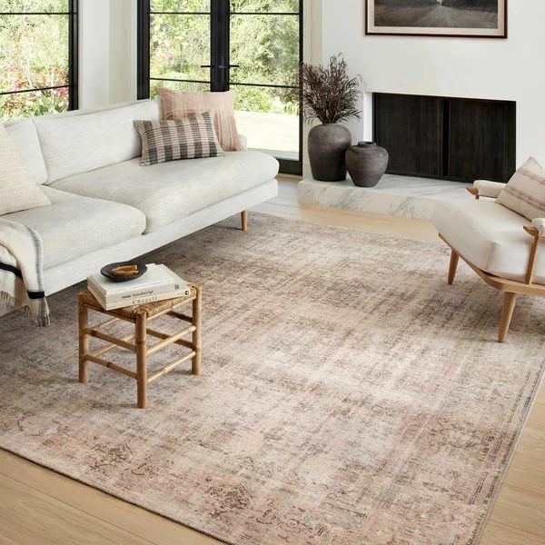 Georgie Oriental Area Rug in Ocean/Sand | Wayfair North America