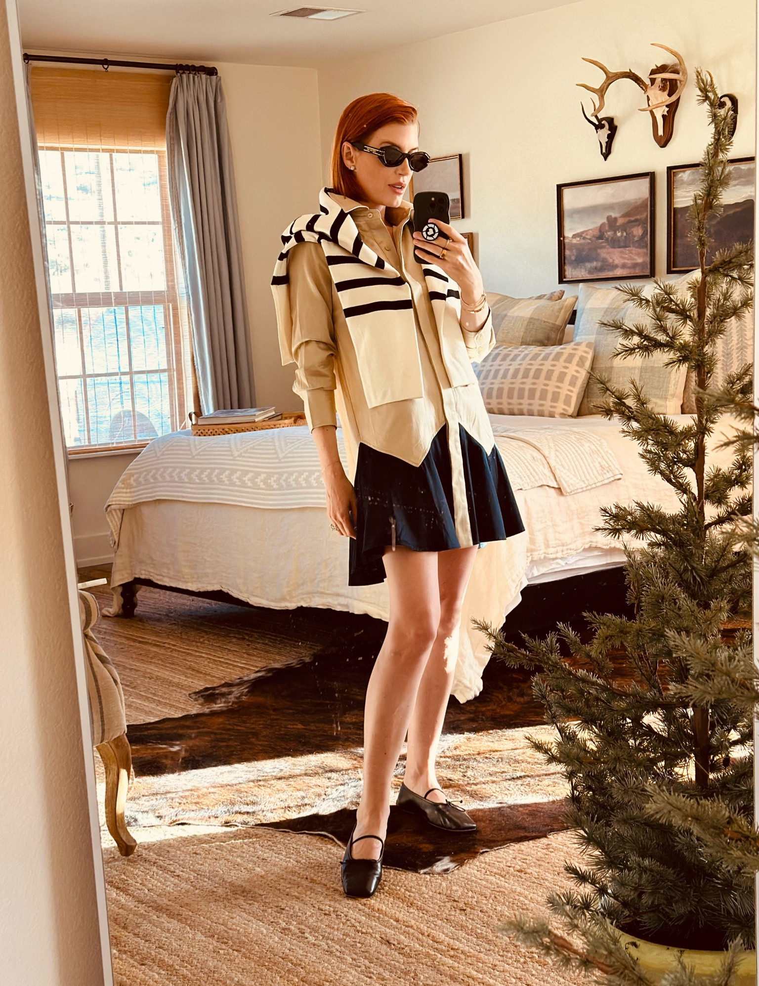 I knew I liked this dress, but I totally underestimated just how much. I love it layered with the striped sweater for some texture. It is totally seasonless and can take you pretty much anywhere you want to go these days.

#LTKtravel #LTKworkwear #LTKU