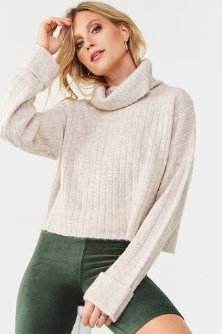 Ribbed Turtleneck Sweater | Forever 21 (US)