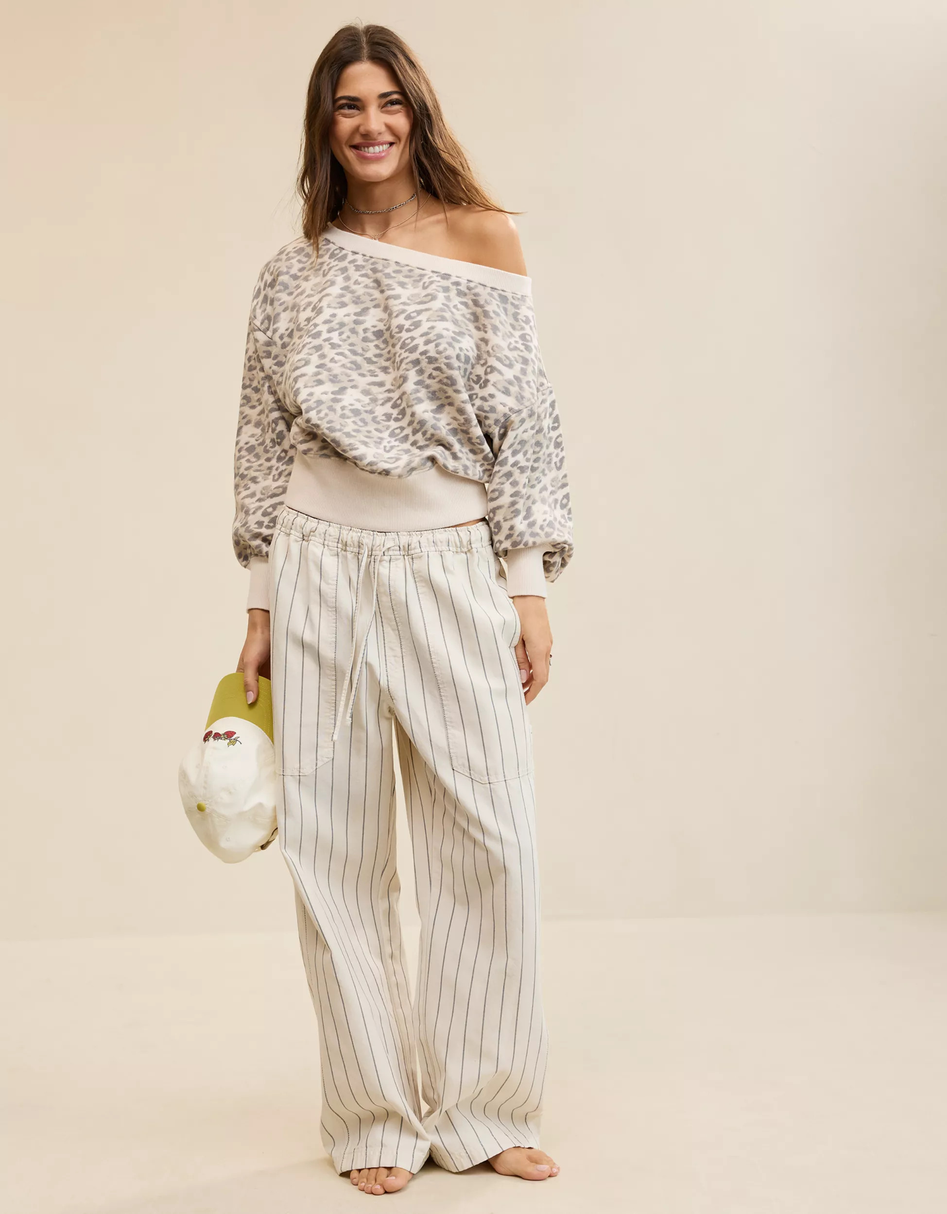 Aerie Go-To Off The Shoulder Sweatshirt | Aerie