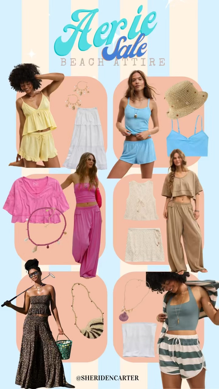 Aerie has the best beach outfits and coverups for 2026!!!!!! so many cute options that mix and match!

#LTKootd #LTKSaleAlert #LTKxAerie