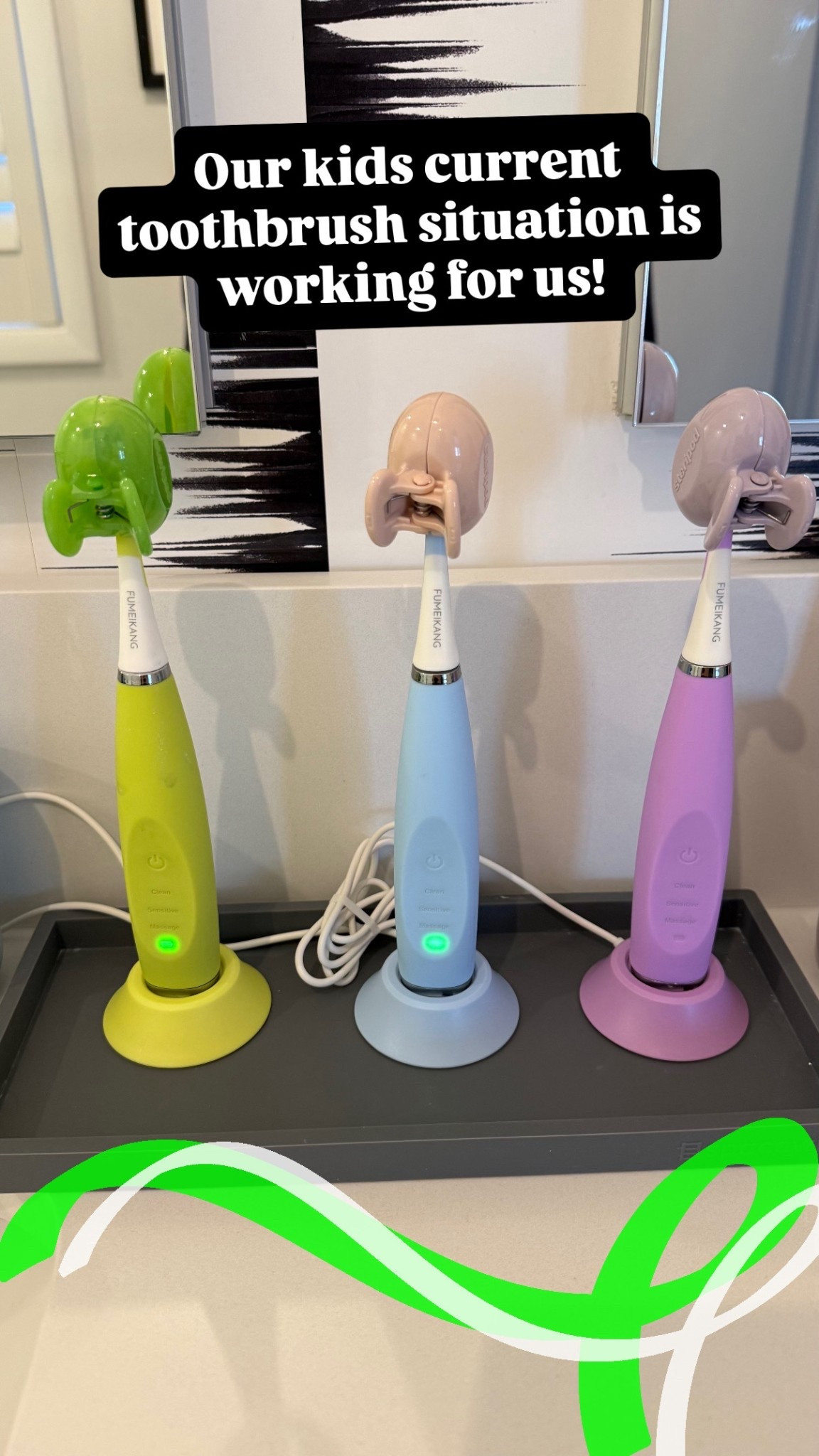 The amount of different toothbrushes we have tried- OMG. These are GREAT. 
-45 days for a single charge.
- 2 minute smart timer that vibrates every 30 seconds
- comes in different colors
- the entire brush is waterproof
-comes with 1 Smart Toothbrush, 1 charging base, 6 DuPont brush heads (!!!!!), 1 travel case! 

Also linking the brush covers and silicone tray!


#LTKHome #LTKmomlife #LTKKids