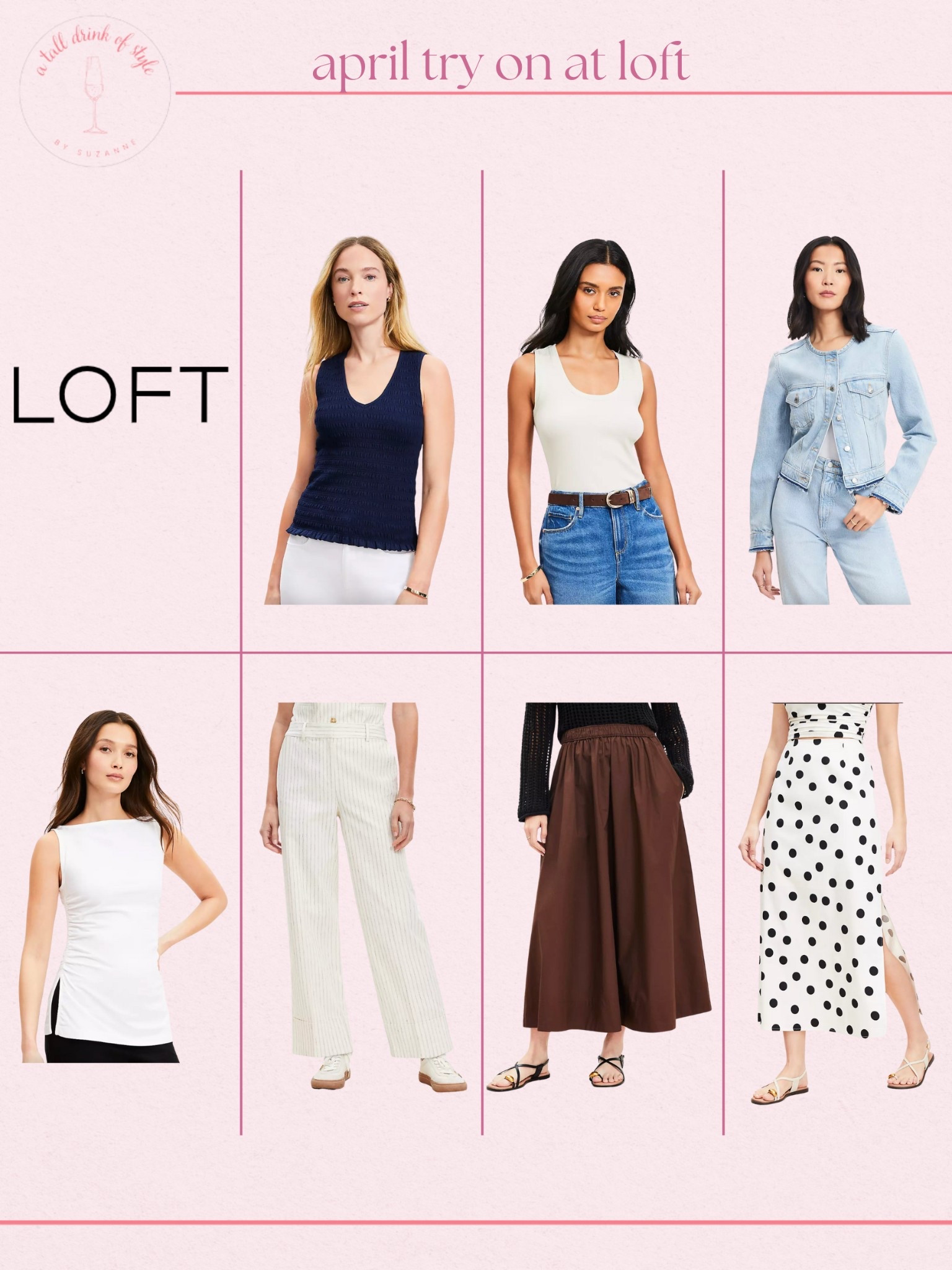 
I am your resource for timeless, everyday elevated fashion for women over 40 (and tall women)

For reference, I am 55 years old; I am 6’1”. I have a 35” inseam. I wear a small or medium in most tops, an 8 or a 10 in most bottoms, an 8 in most dresses, and a size 9 shoe.

Loft finds, spring loft, loft must haves, spring tops, spring skirts, trousers, polka dot skirt, fitted tank, denim jacket, black tank, everyday basics, elevated basics 

Over 50 fashion, tall fashion, workwear, everyday outfits, timeless outfits, Classic Outfits, spring outfit, travel outfit, vacation outfit,  jeans, office outfit

#LTKFindsUnder50 #LTKSeasonal #LTKGiftGuide

#LTKSeasonal #LTKStyleTip #LTKFindsUnder50