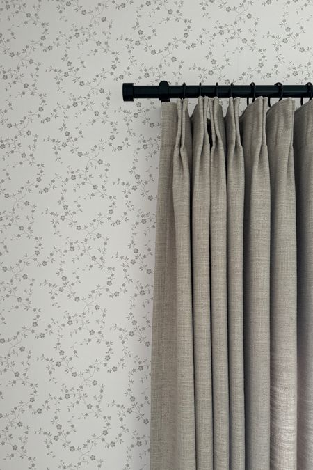 Obsessing over these custom pinch pleat curtains 

Product: Liz Polyester Linen Drape
Color: Burlywood Birch 1908-05
Hanging Header Style: Pinch Pleat
Lining Type: Room Darkening Liner
Body Memory Shaped Training
Size: 2 panels 43” x 89”L

#LTKFamily #LTKHome