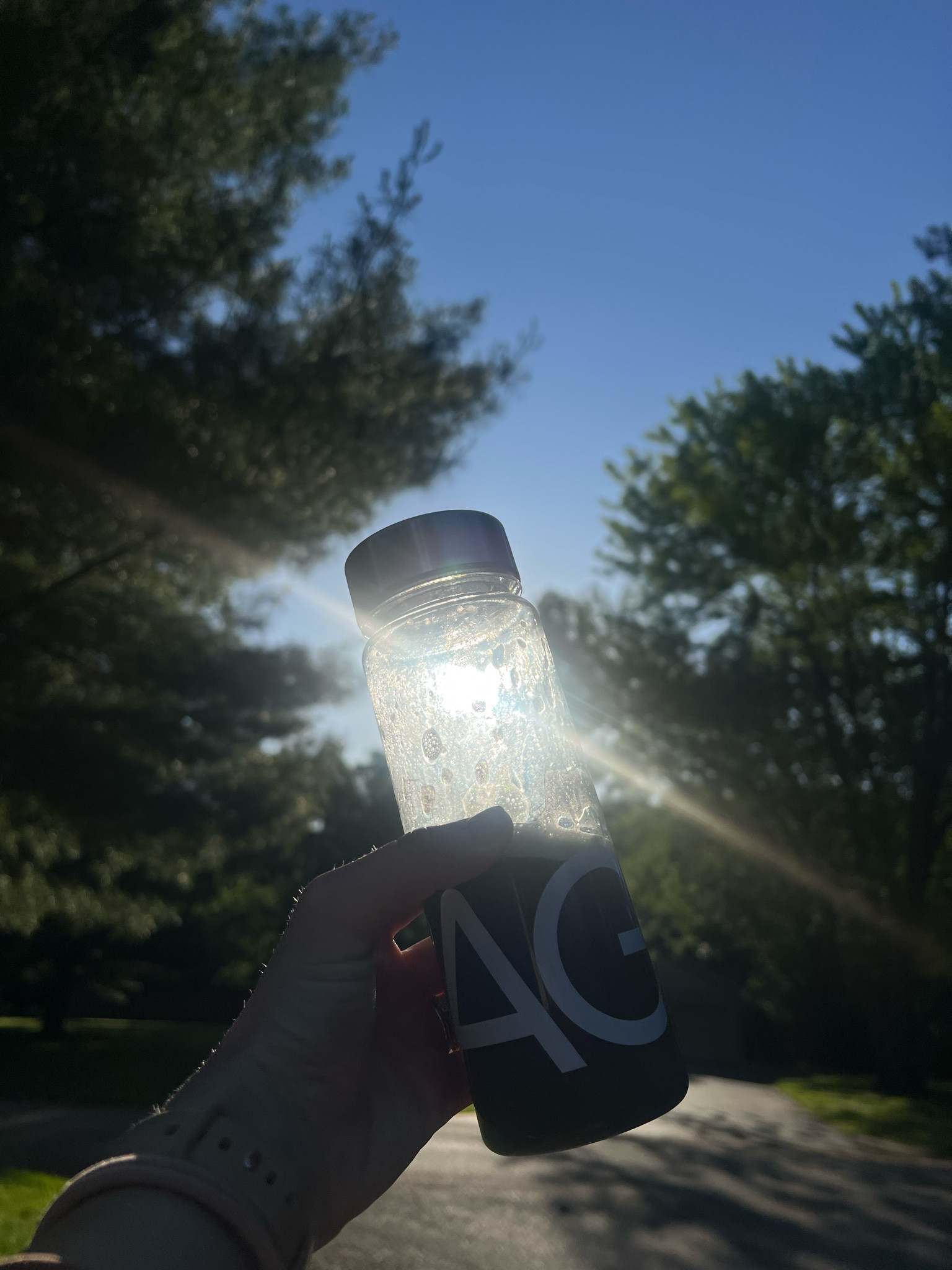 The morning is off to a bright start, getting my AG1 in on my morning walk! 

#LTKActive #LTKFitness #LTKTravel