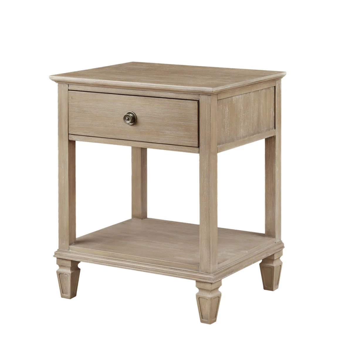 VIctoria One-Drawer Wood Bedside Table with Shelf | Wayfair North America