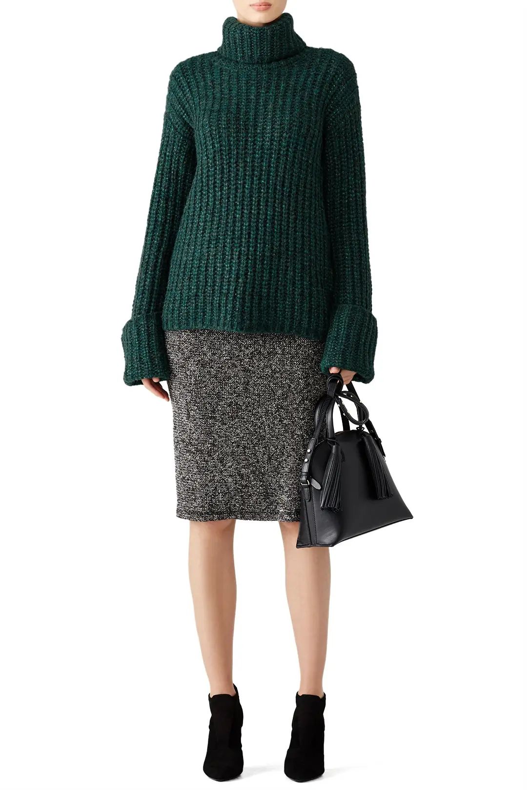 Green Clayton Sweater | Rent The Runway