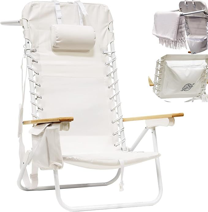 South Bay Beach Life - Premium Beach Chair - Custom, XL Rust-Proof Aluminum Frame Chairs with Ins... | Amazon (US)