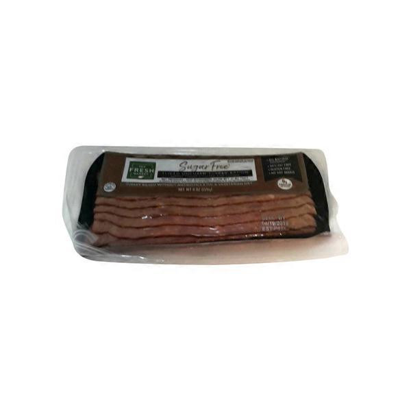 The Fresh Market Uncured Turkey Sugar Free Bacon | Instacart