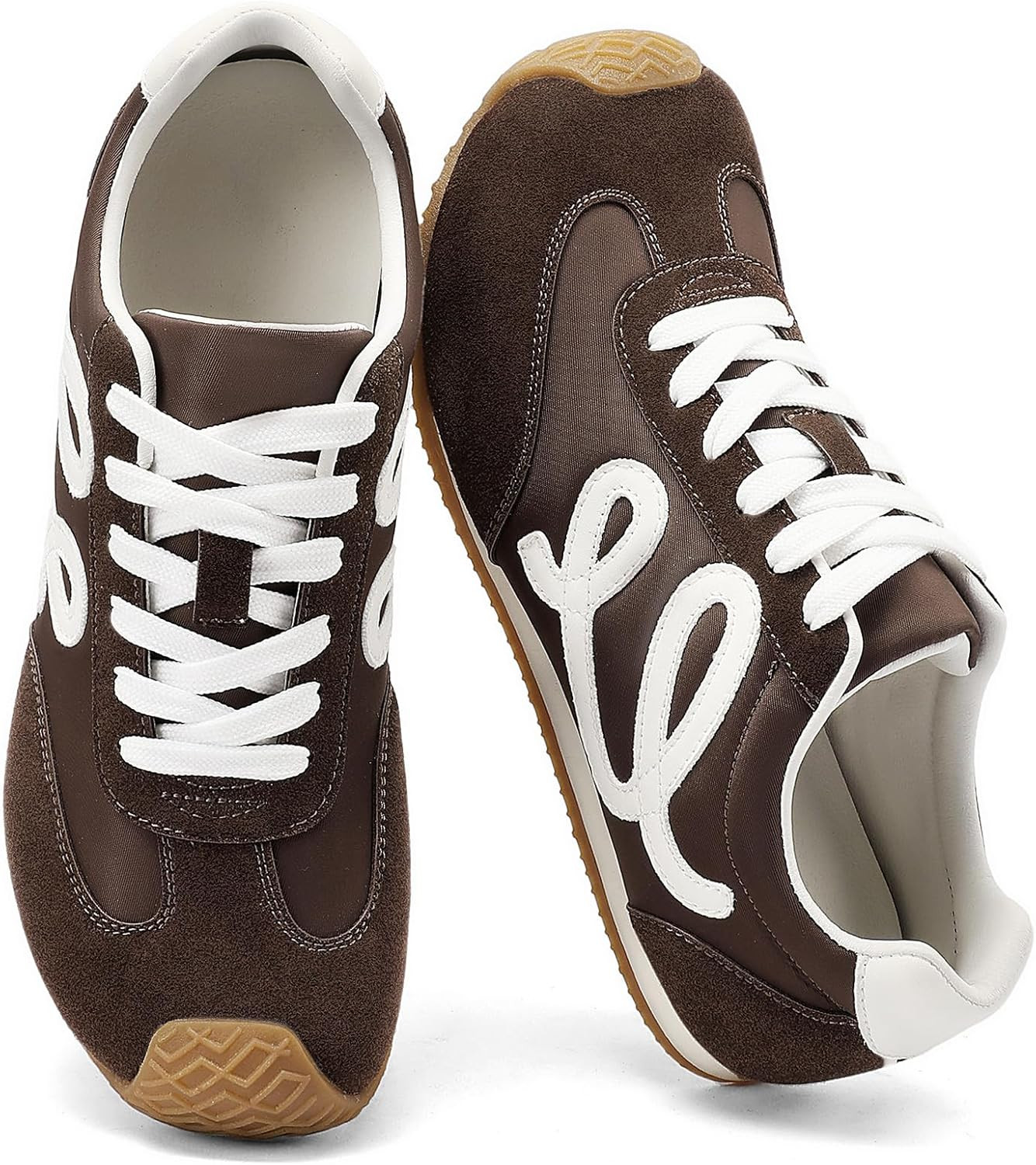 COOLLULU Wide Toe Box Sneakers for Women Light Weight Casual Tennis Shoes Memory Foam Non Slip Retro Trendy Fashion Sneakers Women | Amazon (US)