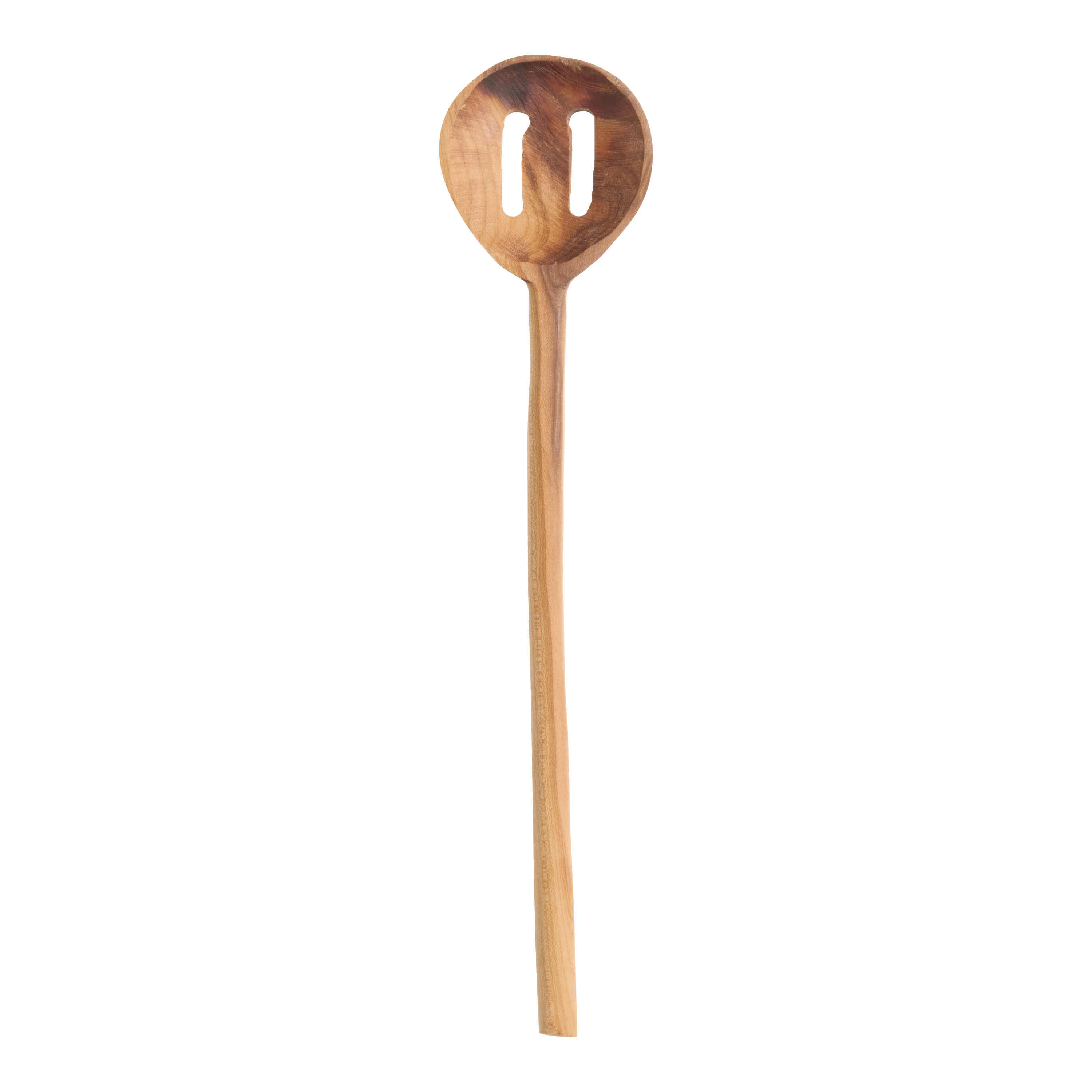 Natural Apricot Wood Slotted Spoon | World Market