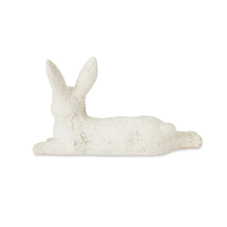 Lying Bunny, White, 5.43 in x 9.65 in, by My Texas House | Walmart (US)