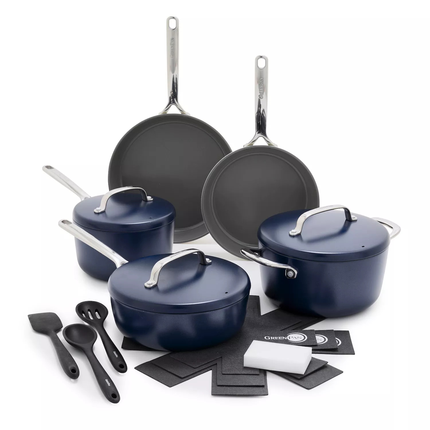 GreenPan GP5 11-Piece Cookware Set with Bonus Pan Protectors | Sur La Table