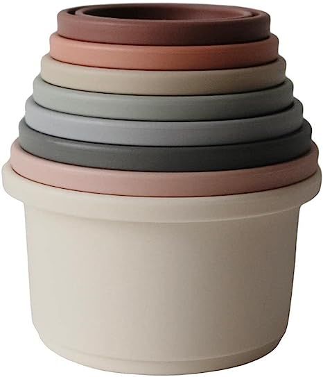 mushie Stacking Cups Toy | Made in Denmark (Original) | Amazon (US)