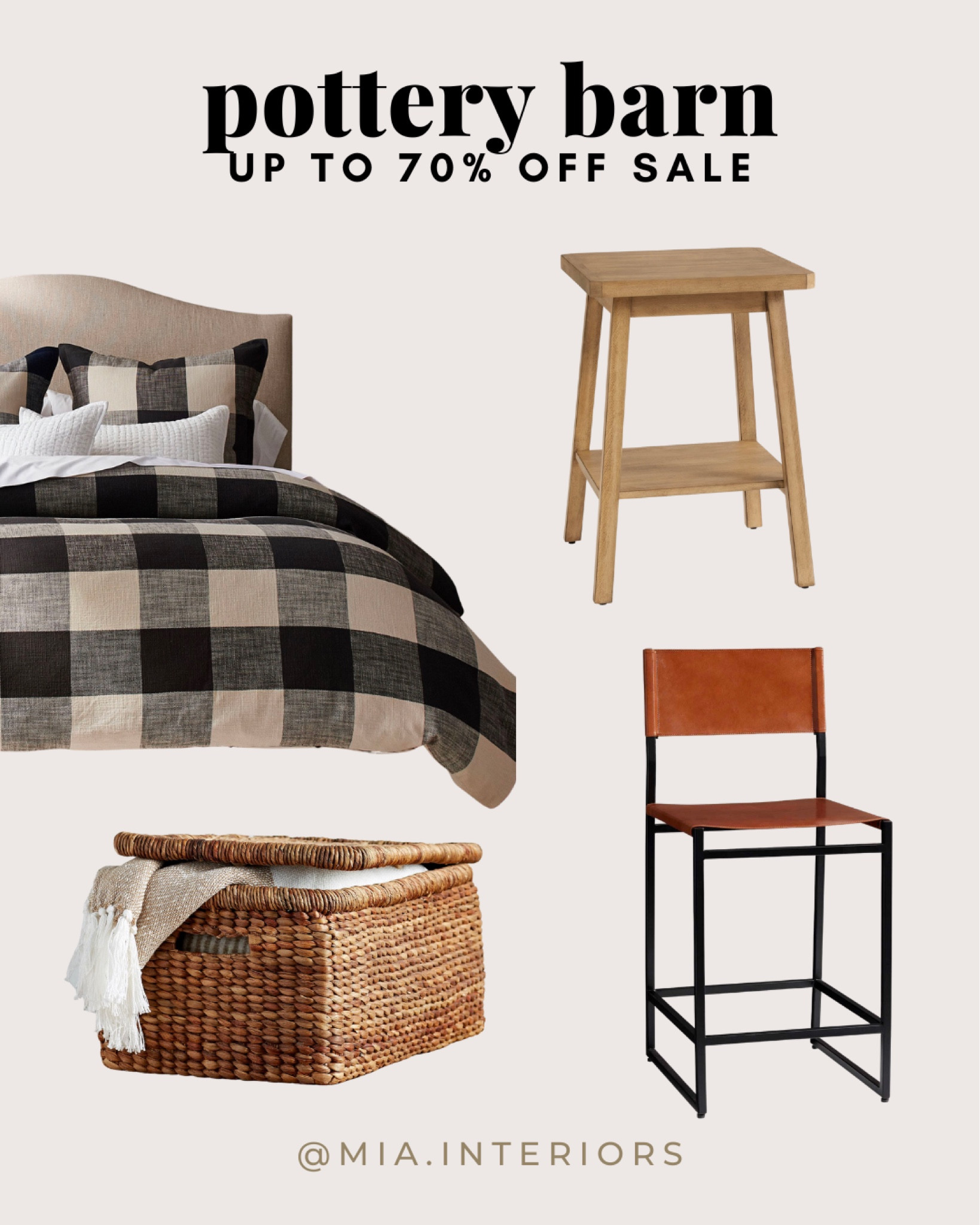 Pottery barn sale up to 70% off

#potterybarn #potterybarnsale #fallsale #homedecor #falldecor #furnituresale #buffalocheckbedding #fallbedding #baskets #barstools #sidetables 

#LTKhome #LTKSeasonal #LTKsalealert