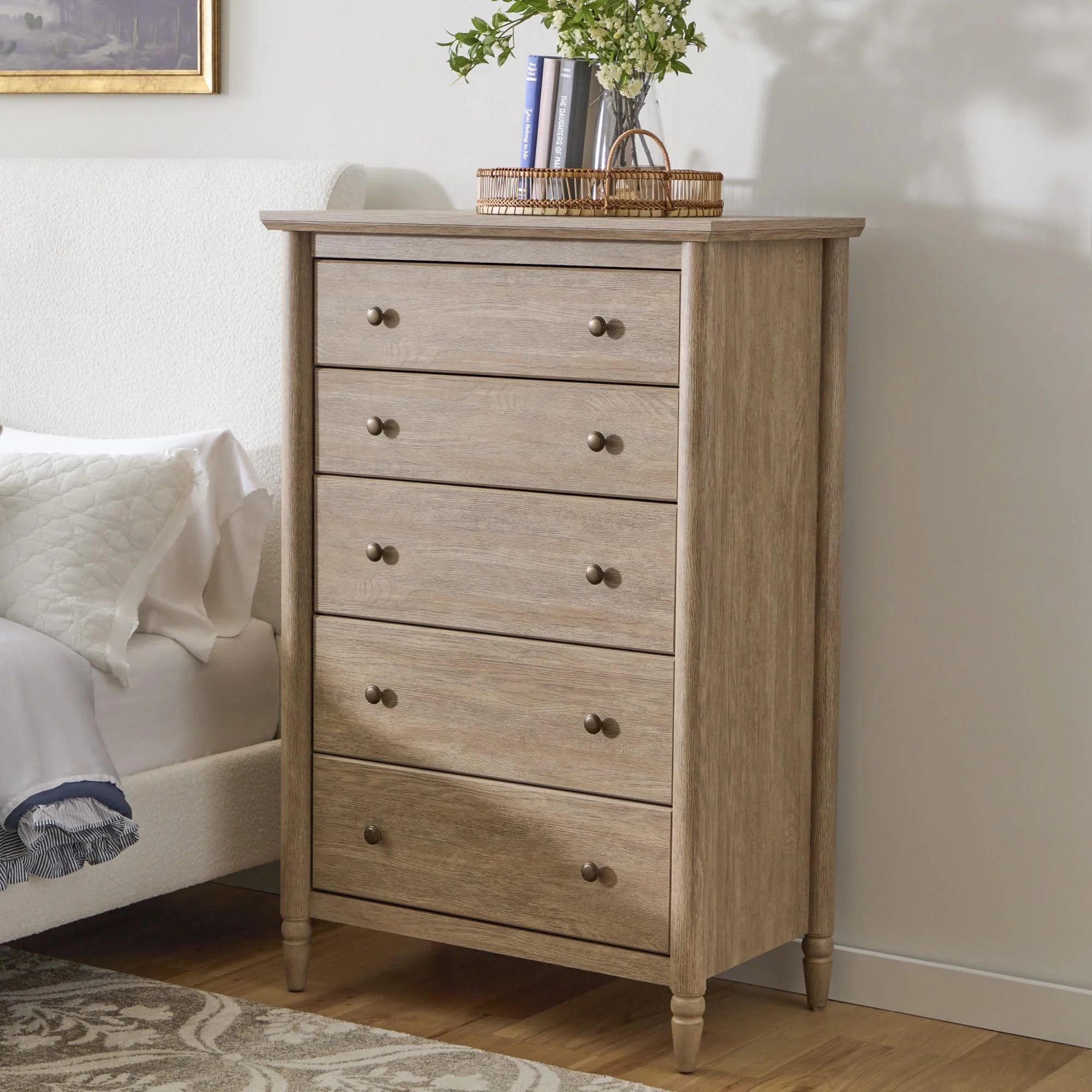 My Texas House Monroe 5-Drawer Dresser, Brushed Oak Finish | Walmart (US)