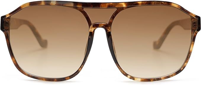 SOJOS 90s Oversized Aviator Sunglasses Womens Mens Double Bridge Large Sun Glasses UV400 Protecti... | Amazon (US)