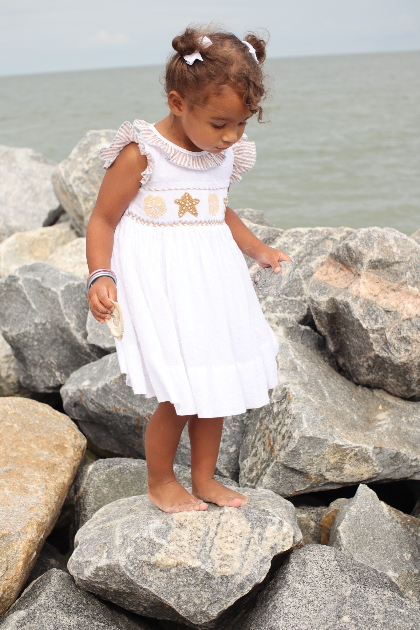 Beach photo dresses for toddler girls / smocked summer dresses / seashell dress / beach vacation dress / f
Toddler girl beach dress

#LTKootd #LTKKids #LTKBaby