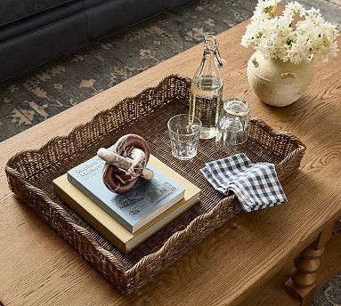 Chris Loves Julia Woven Tray | Pottery Barn (US)