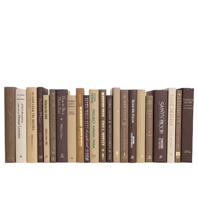 Decorative Books - Chocolate Books - Brown Books By The Foot | Wayfair North America