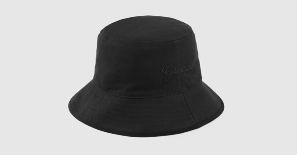 Cotton bucket hat with embroidery | Gucci (US)