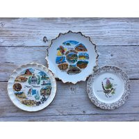 New Mexico Souvenir Plate, Small Vintage Collectible Gold Trimmed Plate | Etsy (US)