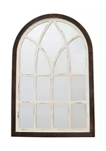 Mixed Wood Arched Mirror | Belk