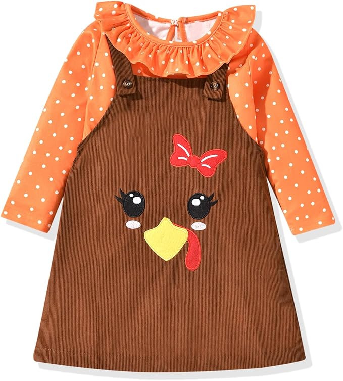 Aalizzwell Toddler Girl Christmas Clothes Xmas Dress Outfit | Amazon (US)