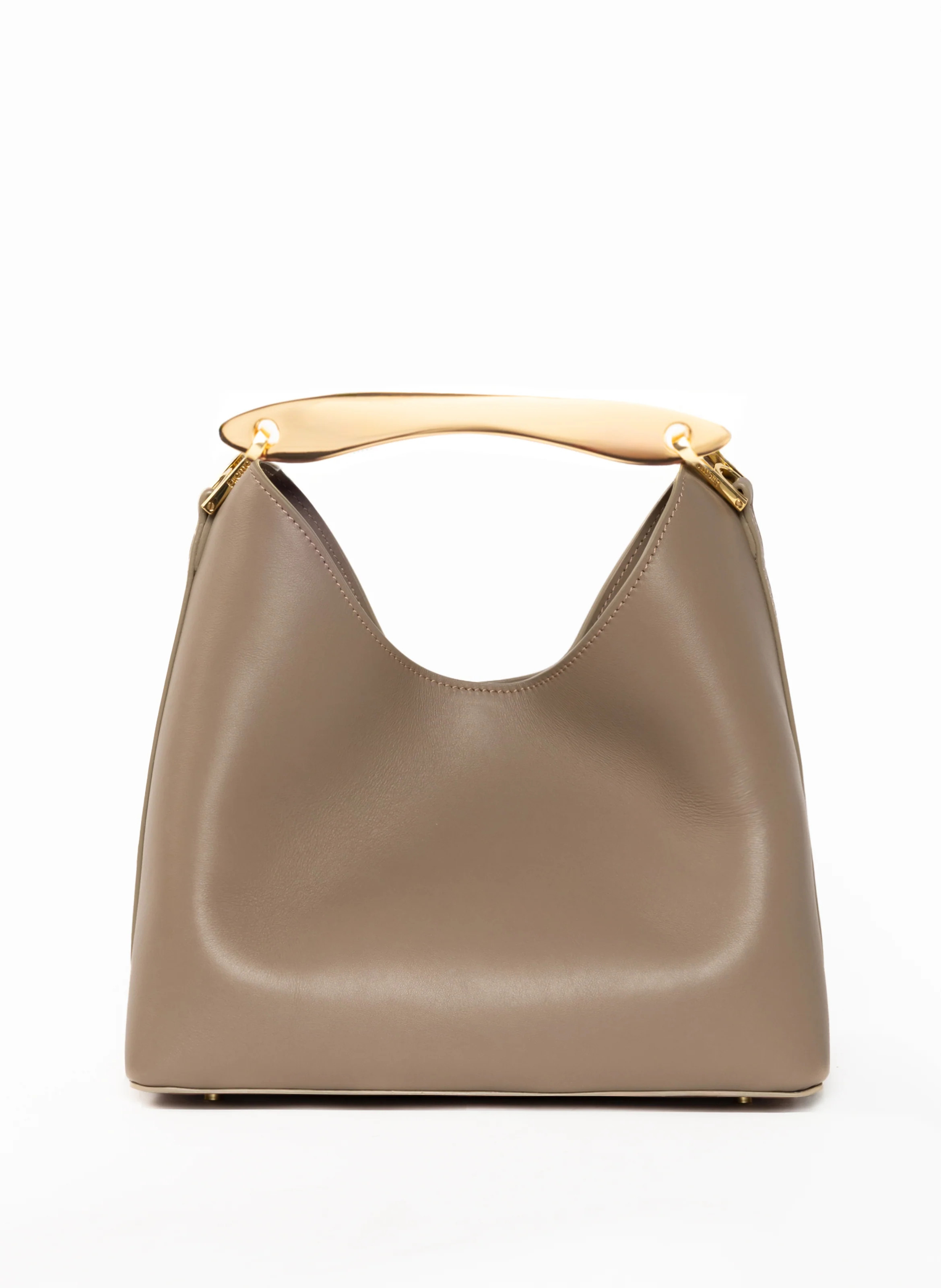 Boomerang Leather Taupe - Leather Handbags for Women - Elleme | Elleme