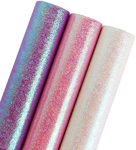 WRAPAHOLIC Wrapping Paper Roll - Pink/White/Purple Rainbow Color for Birthday, Wedding, Mother's ... | Amazon (US)