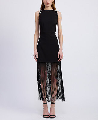 Women's Leah Fringe Detail Dress | Macy's