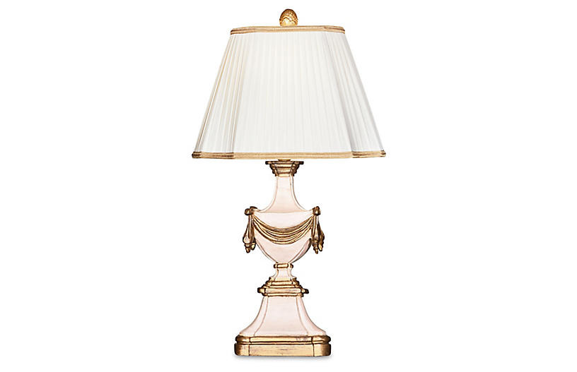 Adelina Table Lamp, Blush | One Kings Lane