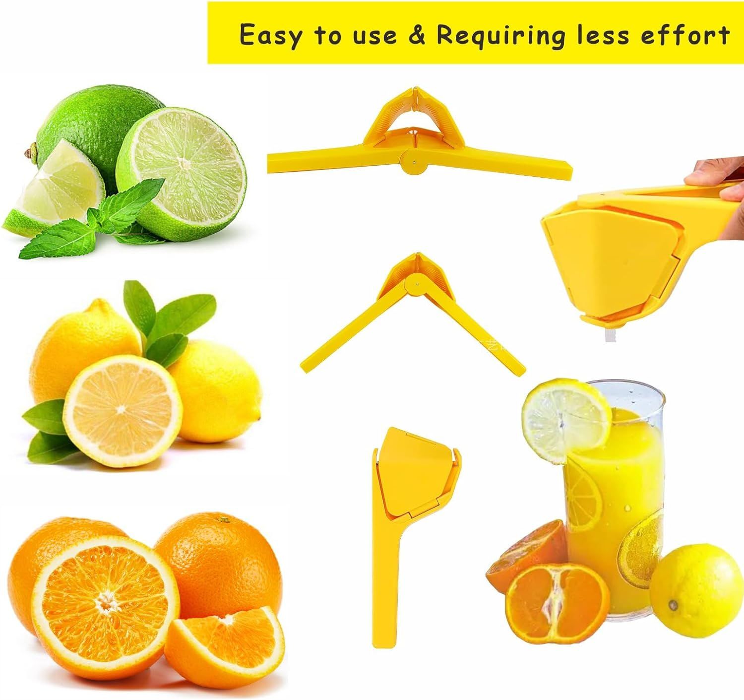 Lemon Juicer Squeezer, Easy Squeeze Hand Juicer, Citrus Squeezer That Folds Flat For Space-Saving... | Amazon (US)