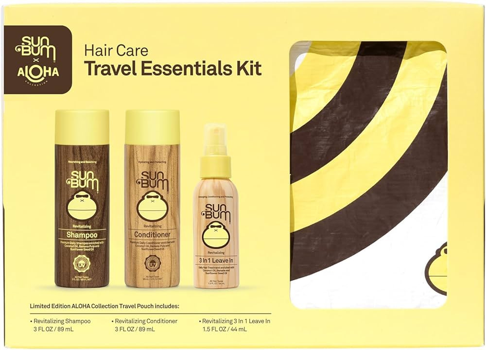 Sun Bum Hair Care Travel Essentials Kit | Revitalize Your Hair With Revitalizing Shampoo, Conditi... | Amazon (US)