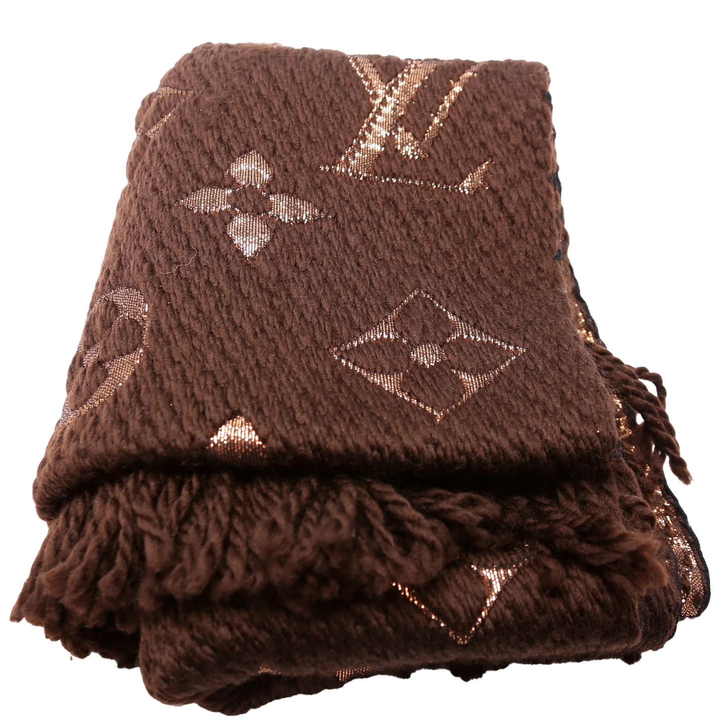 Logomania Wool/Silk Scarf | Keeks Designer Handbags