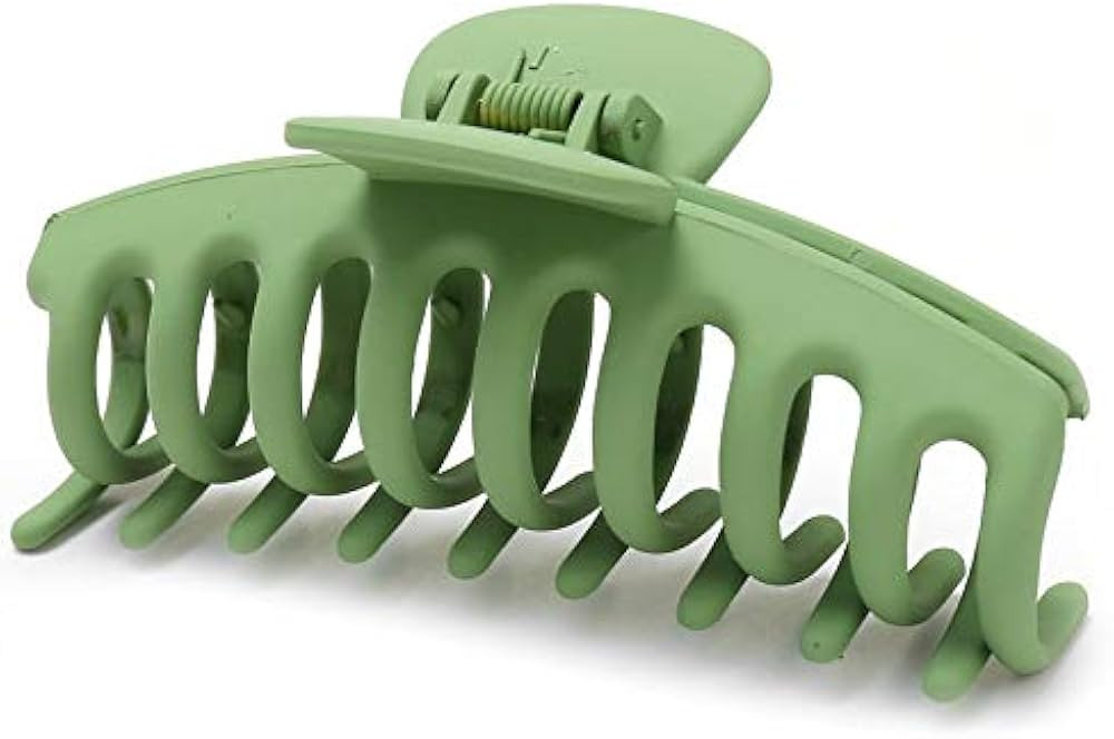 Clest F&H Big Frosted Claw Hair Clips for Women's Thick Hair,Jumbo Green Hair Clips Strong Hold H... | Amazon (CA)