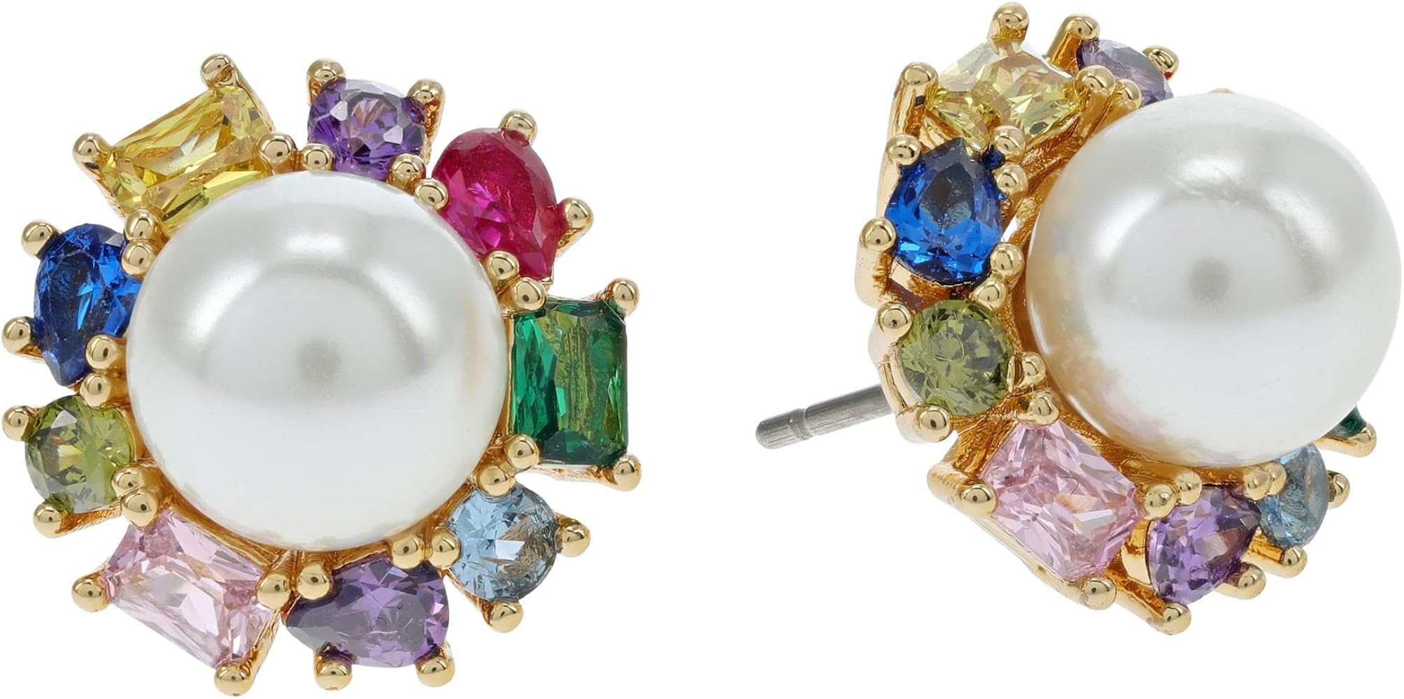 kate spade new york Candy Shop Pearl Halo Studs | Amazon (US)