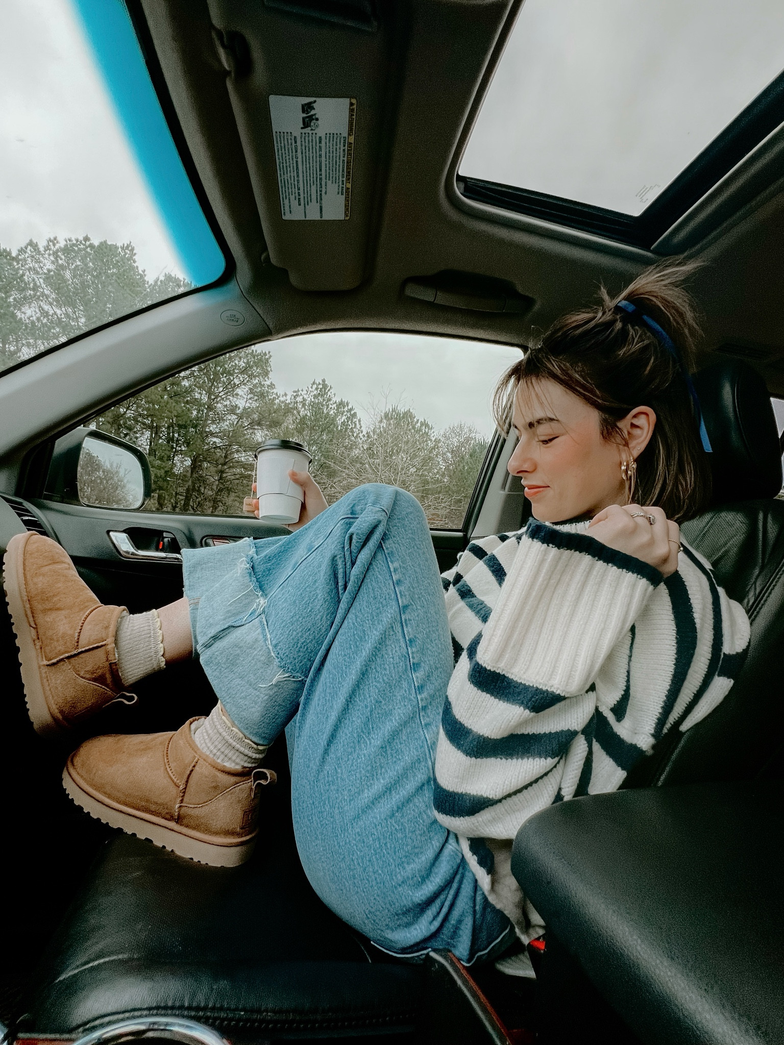 Perfect outfit for a passenger princess. 
#uggs #abercrombie 

#LTKtravel #LTKstyletip #LTKfindsunder100