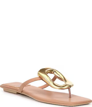 Jeffrey Campbell Linques Leather Ornament Flats Sandals | Dillard's | Dillard's