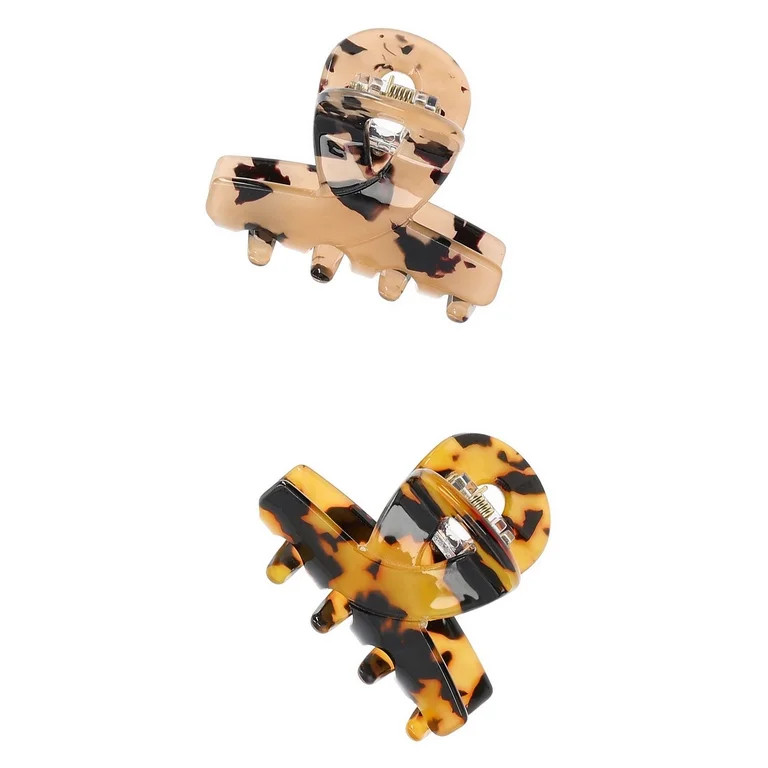 Time and Tru Women's Mini Hair Claw Clips, 4-Pack | Walmart (US)