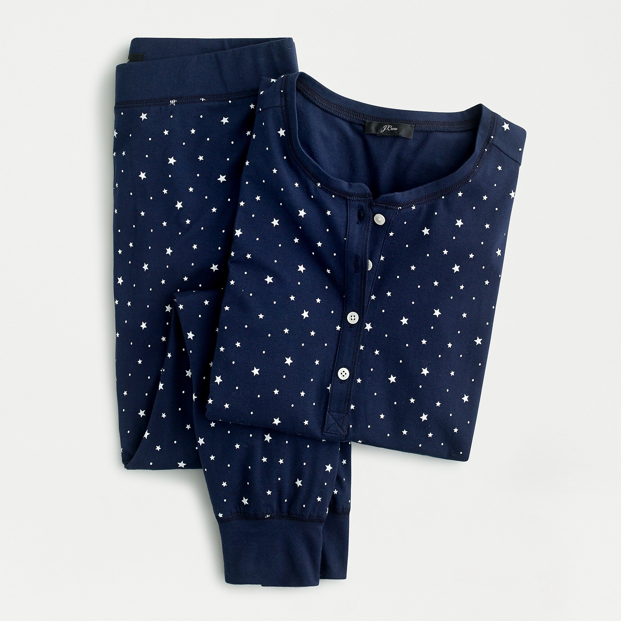 Dreamy henley and legging pajama set in star dot | J. Crew US