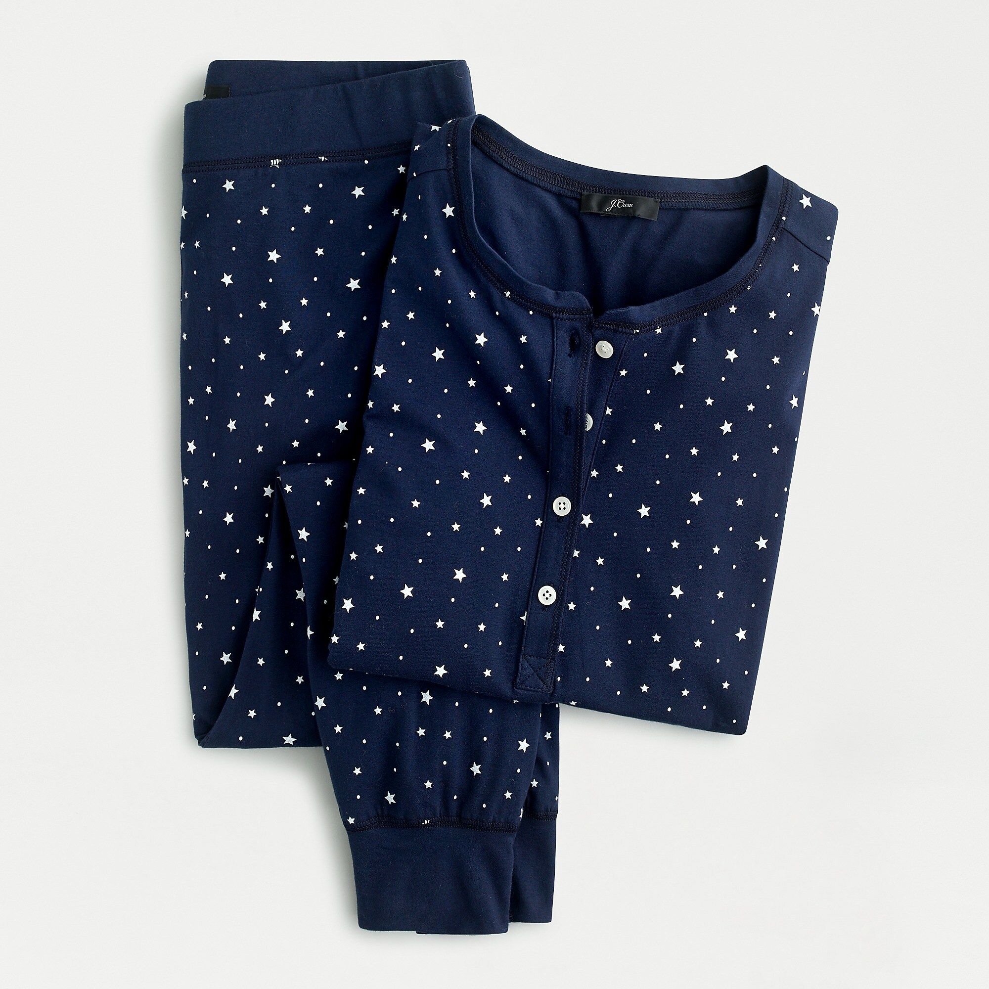 Dreamy henley and legging pajama set in star dot | J.Crew US
