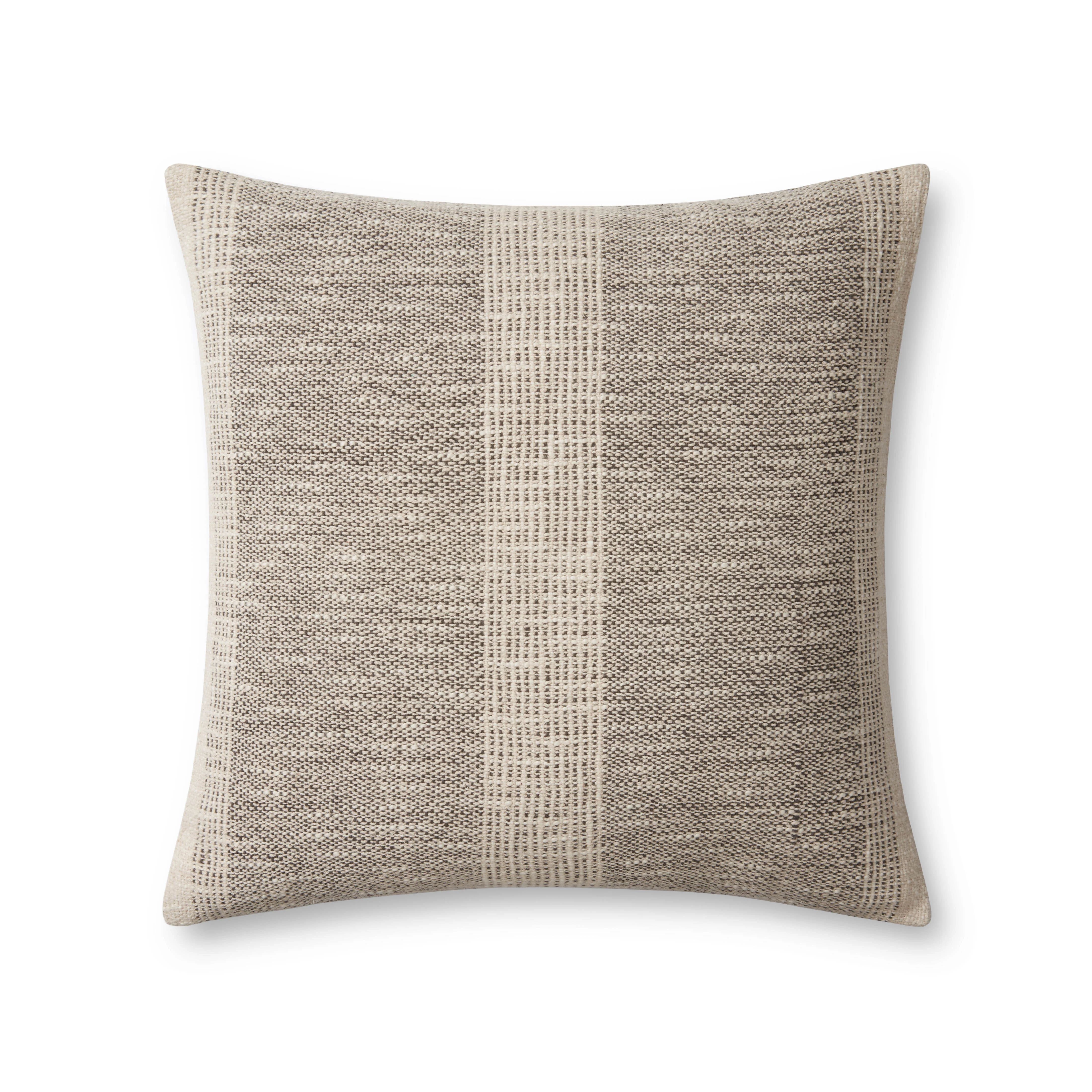 Angela Rose x Loloi Dusk Charcoal / Ivory Pillow | Eco Chic Home