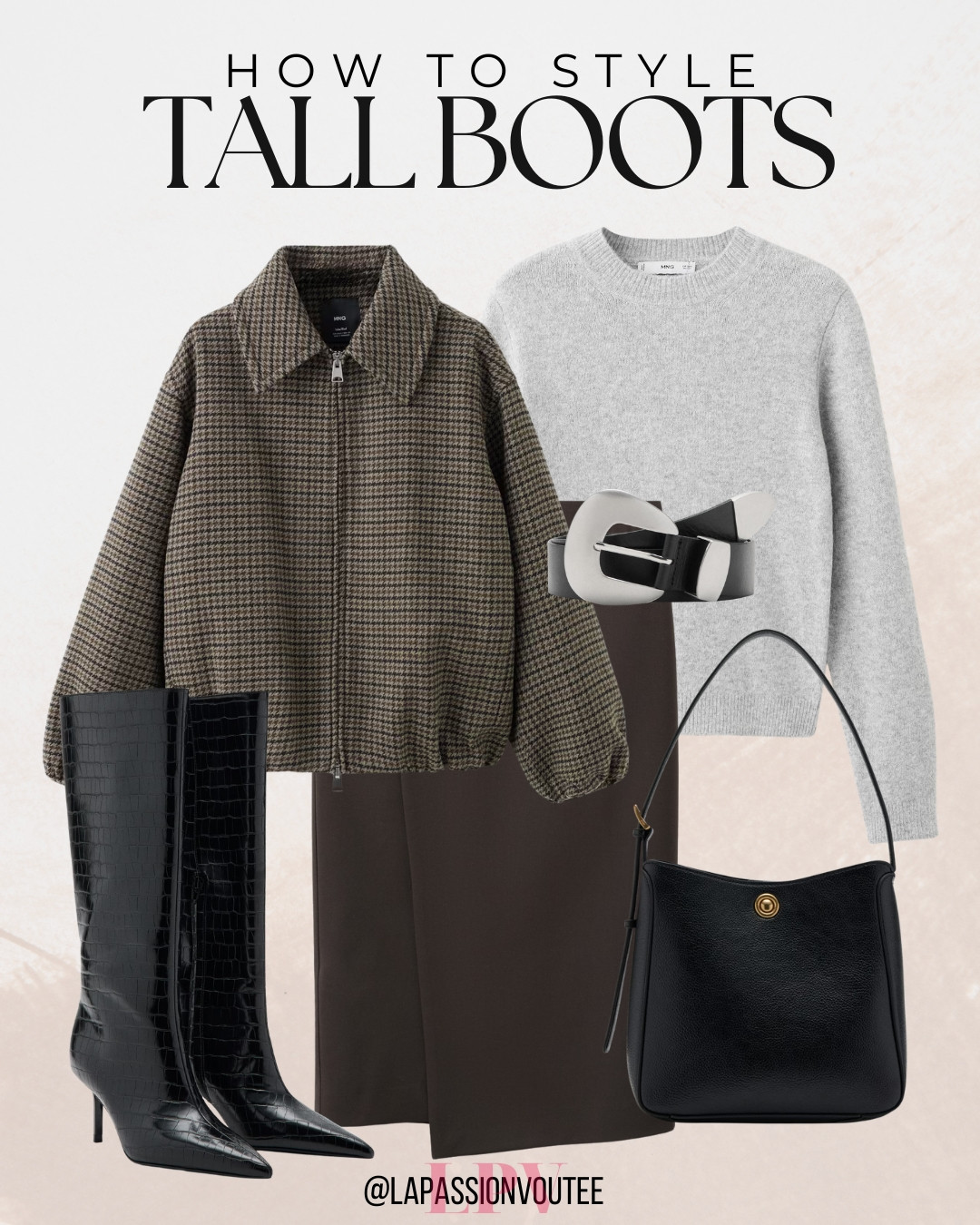 Sharing a tall boots outfit idea from Mango that’s stylish and easy to recreate 👢✨ The clean, classic vibe makes it perfect for everyday wear, errands, or casual outings. A great option when you want to look put-together without overthinking your outfit. 🤍✨ 

 #LTKootd #LTKSeasonal #LTKFindsUnder100